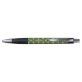 Stylo Luxe Monogramme vert et or Quatre Floral (Dos)