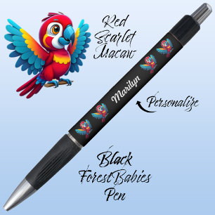Stylo Macaw Parrot, Oiseau tropical Safari Animal 🦜 Noi