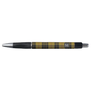 Stylo MACLEOD Lewis TARTAN Lettre M Monogramme (Peut Mod