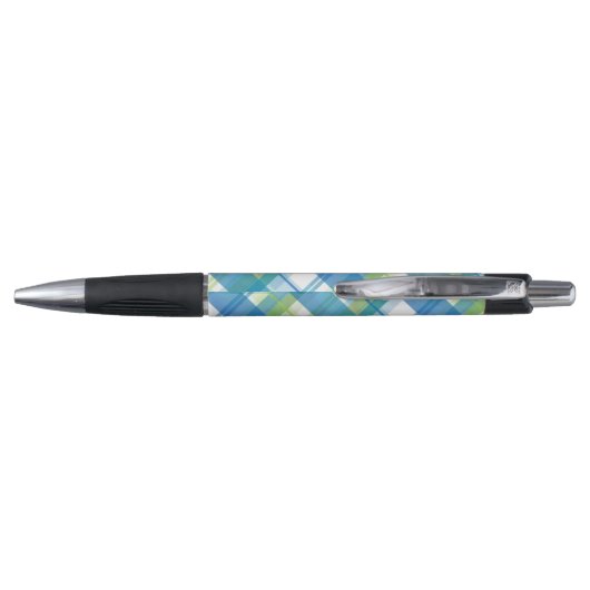 Stylo Madras Plaid Green et Blue (Dos)