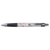 Stylo Marbre gris rose Fleur de cerisier (Dos)
