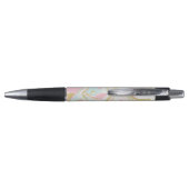 Stylo Marbre rose et or en encre Monogramme (Dos)