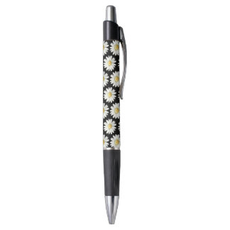 Stylo Marguerites à points jaunes