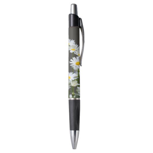 Stylo Marguerites sur Gris (Bas (Vertical))
