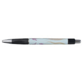 Stylo Mariage d'aquarelle violet et bleu Iris (Devant)