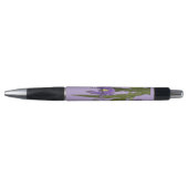 Stylo Mariage d'aquarelle violet et bleu Iris (Devant)