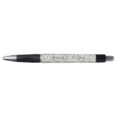 Stylo Mariage Floral Crème Blanc Chic (Devant)