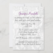Stylo Mariage robe nuptiale douche Invitation (Dos)