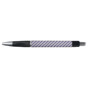 Stylo Marine bleu et beige cinq bandes motif
