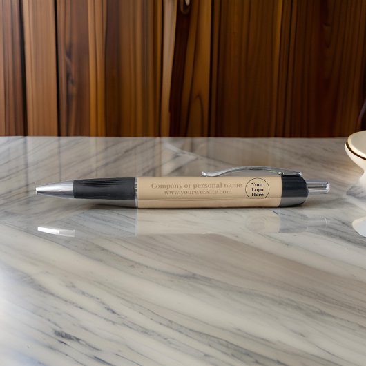 Stylo Marron élégant simple