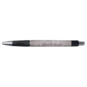 Stylo Matte de quartz rose | Monogramme rose Dusty Mauve (Devant)