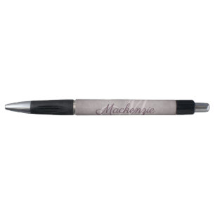 Stylo Matte de quartz rose Monogramme rose Dusty Mauve