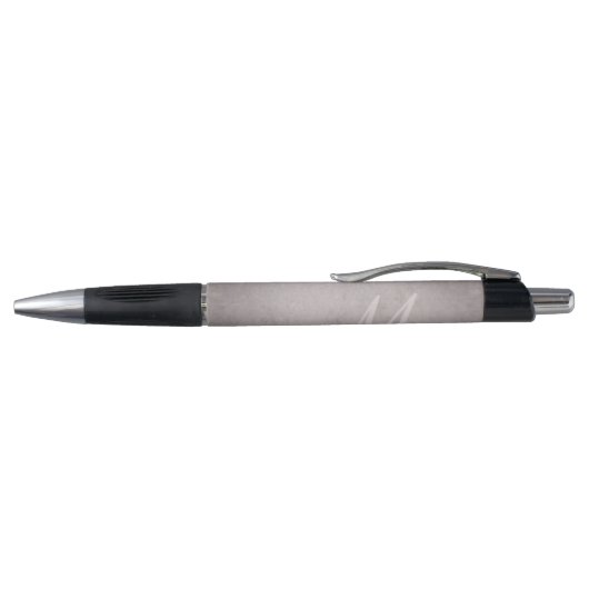 Stylo Matte de quartz rose | Monogramme rose Dusty Mauve (Haut)