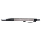 Stylo Matte de quartz rose | Monogramme rose Dusty Mauve (Bas)