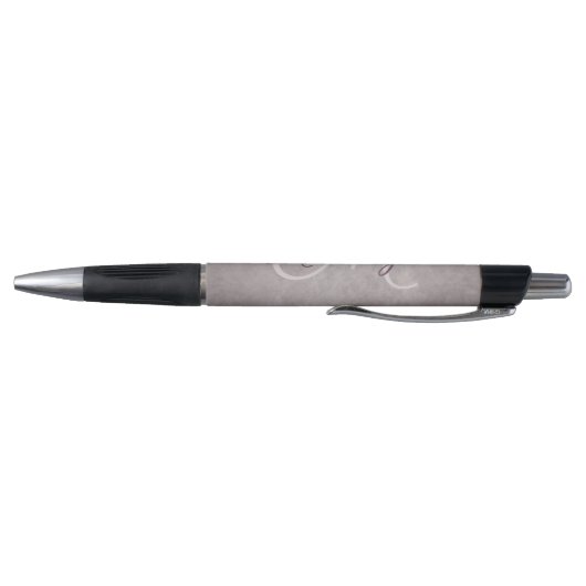 Stylo Matte de quartz rose | Monogramme rose Dusty Mauve (Bas)