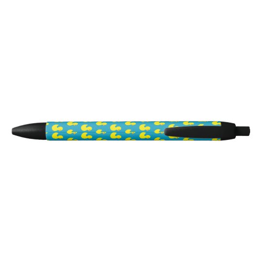 Stylo mignon en caoutchouc de motif (Dos)