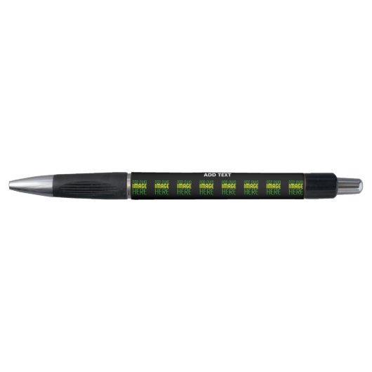 STYLO MODELE DE TEXTE D'IMAGE NOIRE SIMPLE ET MODIFIABLE (Devant)