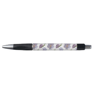 Stylo Modèle Floral pourpre