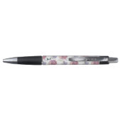 Stylo Modèle Floral pourpre (Dos)
