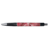 Stylo Modèle Floral rouge (Devant)