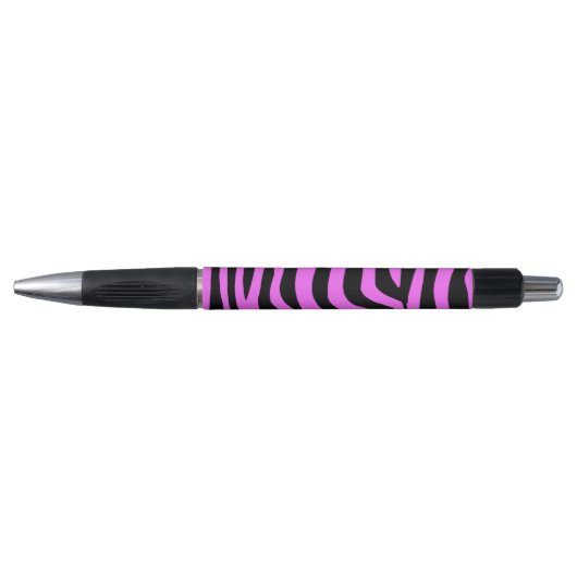 Stylo Modèle zèbre rose néon (Devant)