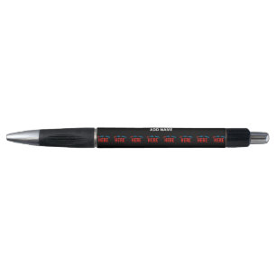 STYLO MODERNE ET MODERNE PERSONNALISABLE NOIR VÉRIFIÉ