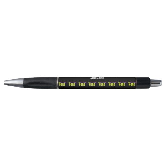 STYLO MODERNE ET MODERNE PERSONNALISABLE NOIR VÉRIFIÉ (Devant)