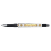 Stylo Moderne Mandala Doodle Floral Orange Blush 3D (Devant)