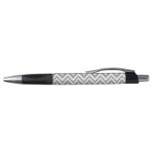 Stylo Monogram Grey et blanc Chevron avec Pastel Pink (Haut)