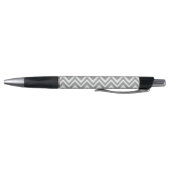 Stylo Monogram Grey et blanc Chevron avec Pastel Pink (Bas)