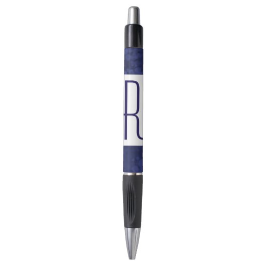 Stylo Monogramme à spectre bleu (Devant (Vertical))
