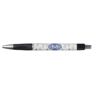 Stylo Monogramme abstrait des ananas