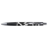 Stylo Monogramme Abstrait noir et blanc (Dos)