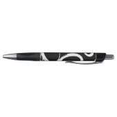 Stylo Monogramme Abstrait noir et blanc (Bas)