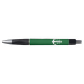 Stylo Monogramme Ancre verte (Devant)