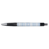 Stylo Monogramme Bleu rayures (Devant)