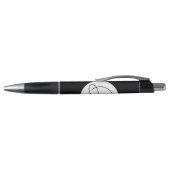 Stylo Monogramme Cercle noir et blanc (Haut)