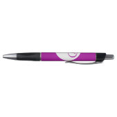 Stylo Monogramme circulaire violet clair (Bas)