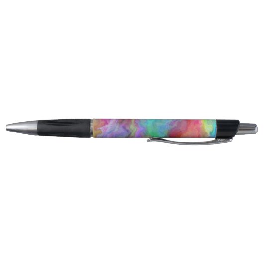 Stylo Monogramme d'aquarelle en marbre arc-en-ciel moder (Bas)