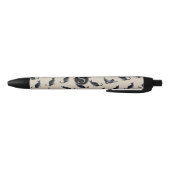 Stylo monogramme de chat noir (Bas)