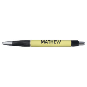 Stylo monogramme de lettre initiale simple ajoutez votre