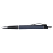 Stylo Monogramme de nom bleu marine foncé blanc rayures (Haut)