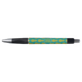 Stylo Monogramme du fruit tropical | d'ananas (Devant)