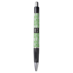 Stylo Monogramme du motif   de crocodile de croquis