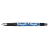 Stylo Monogramme du motif | de requin bleu (Devant)