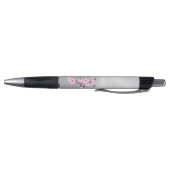 Stylo Monogramme en argent rose en fleurs de cerisier (Bas)