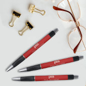 Stylo Monogramme et nom professionnels modernes simples