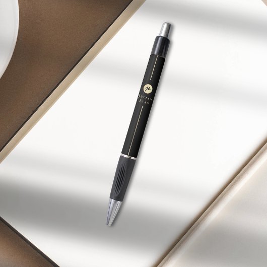 Stylo Monogramme Moderne à l'Écriture Manuscrite Luxe No