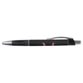 Stylo Monogramme noir Magenta rose Nom du script Style (Haut)