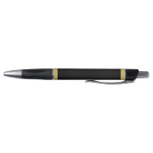 Stylo Monogramme Or Élégant Noir (Bas)